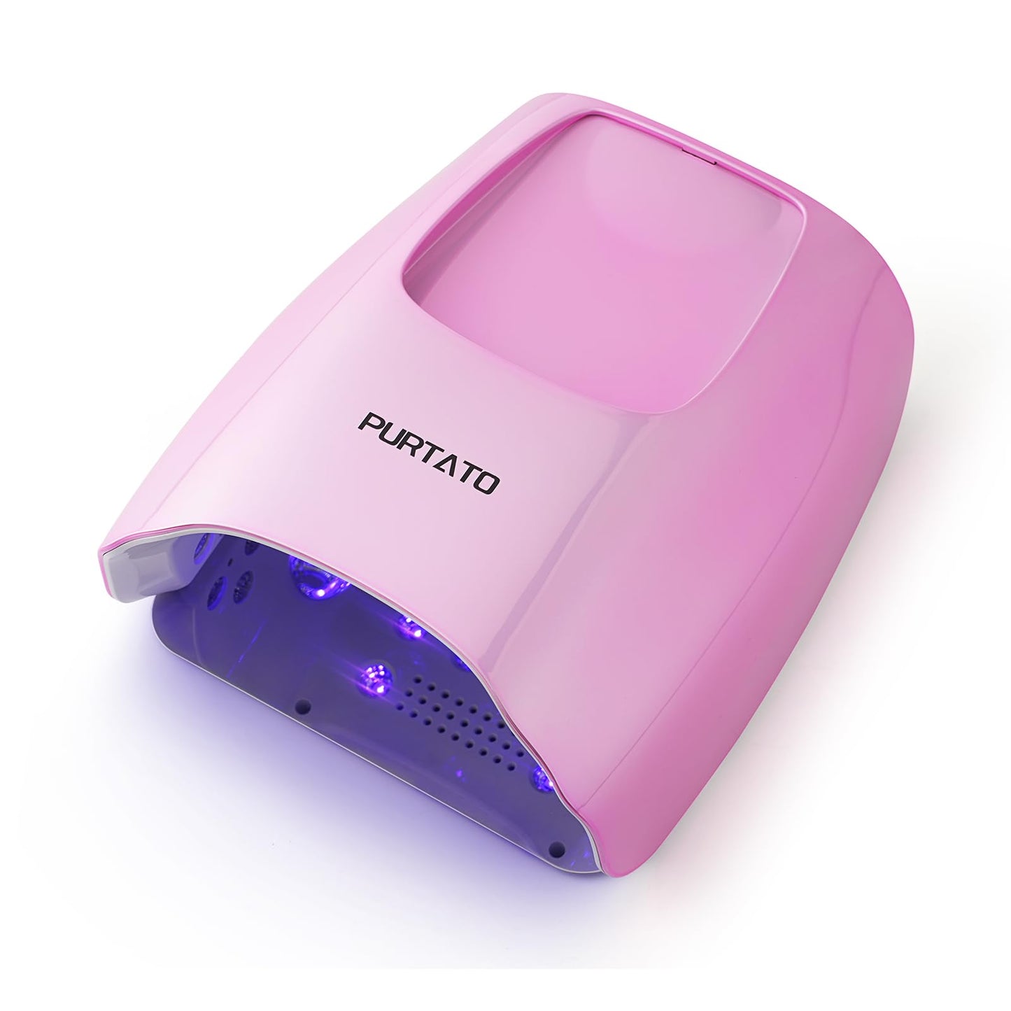 Professional Cordless Rechargeable UV LED Nail Lamp with 4 Timer Setting and 126W High Power Quick Drying Nail Dryer(White)