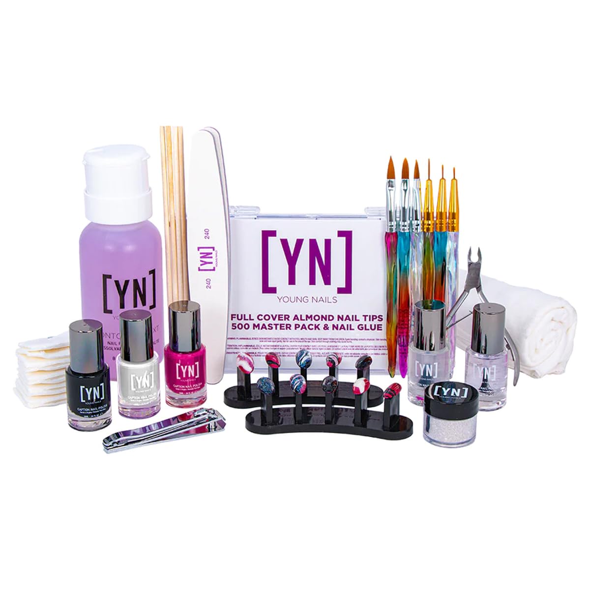 Young Nails Professional Kits & Accessories for Home Nail Kit, Starter Kit, Beginners, and/or Nail Professionals
