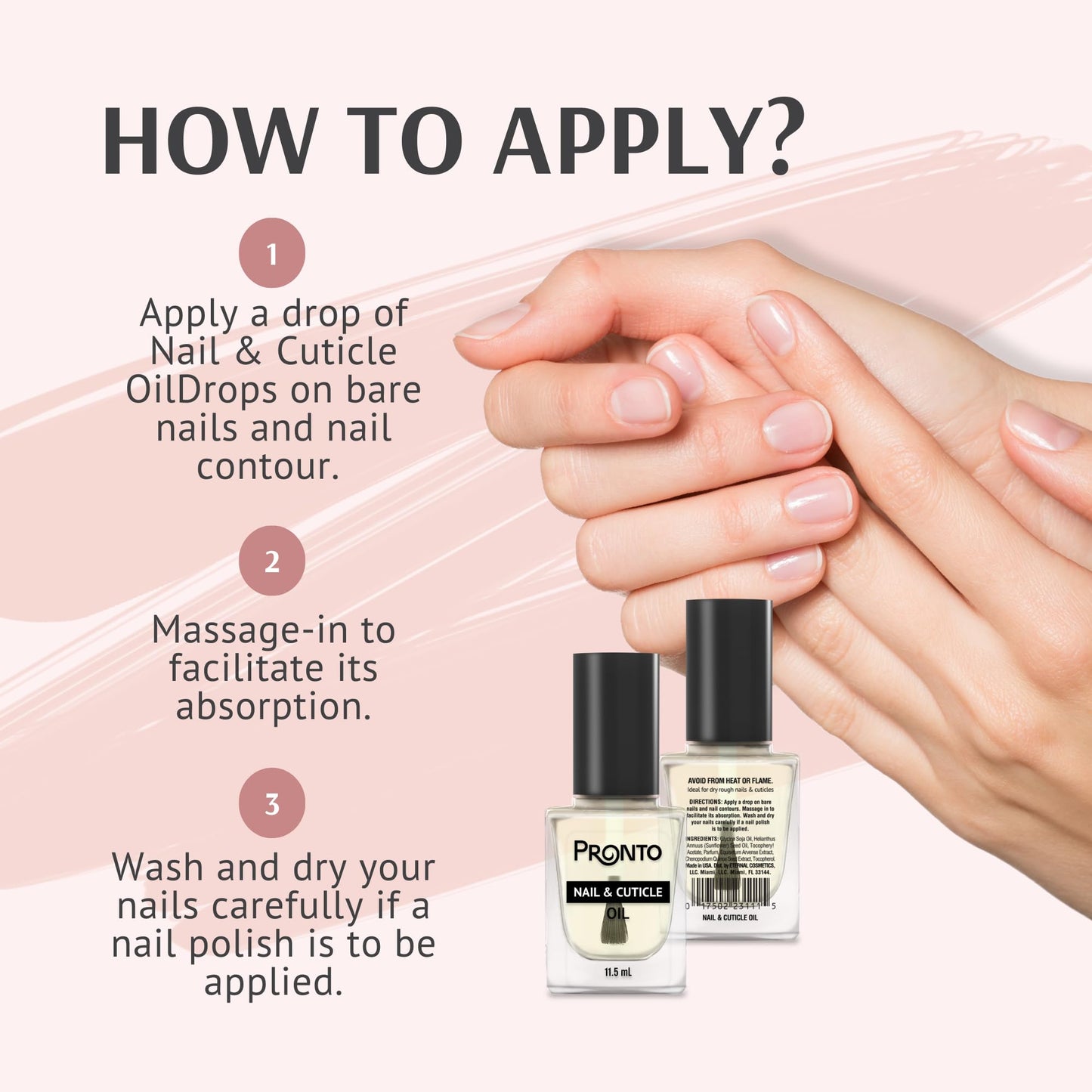 Pronto 100% Pure Acetone - Quick, Professional Nail Polish Remover - For Natural, Gel, Acrylic, Sculptured Nails (8 FL. OZ.)
