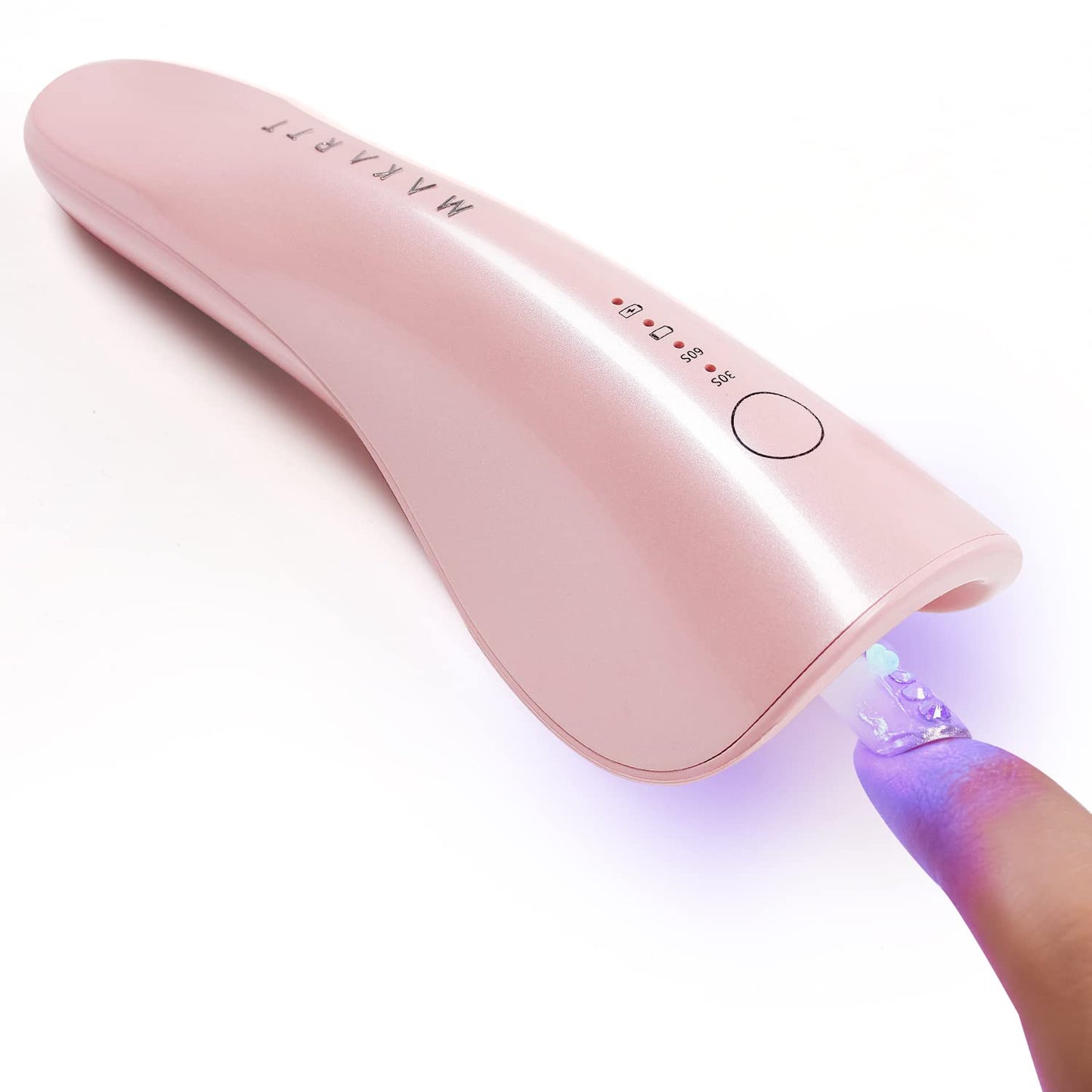 Makartt UV Nail Lamp: Mini UV Light for Gel Nails Polish Luminoza 10W Rechargeable LED Nail Light Nail Dryer with 4 Timers & Auto Sensor, Fast Curing Goosenecks UV Lamp for Home Nail DIY Manicure