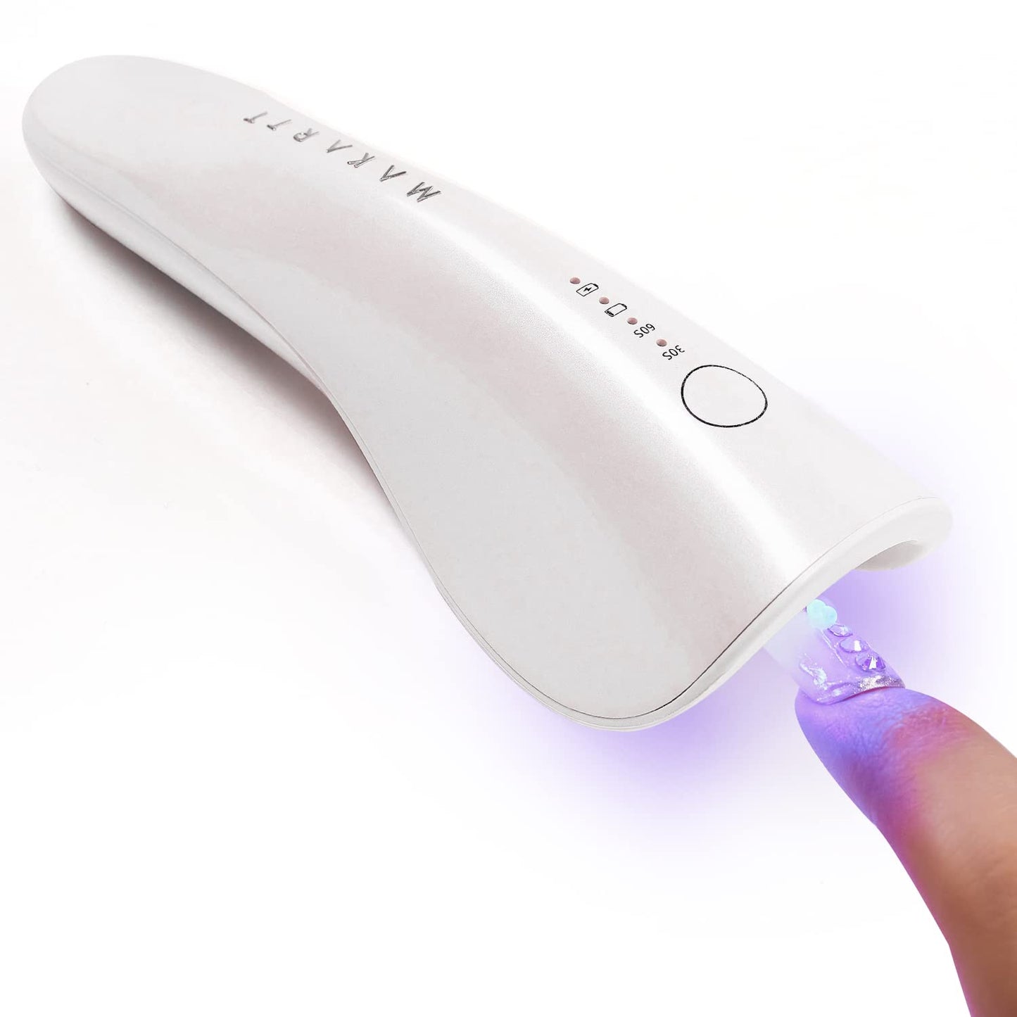 Makartt UV Nail Lamp: Mini UV Light for Gel Nails Polish Luminoza 10W Rechargeable LED Nail Light Nail Dryer with 4 Timers & Auto Sensor, Fast Curing Goosenecks UV Lamp for Home Nail DIY Manicure