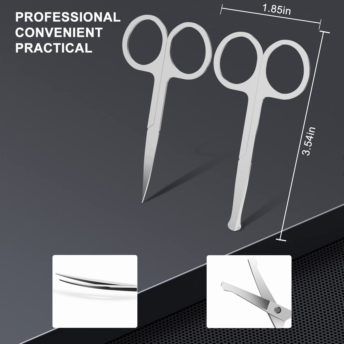 Manicure Set Personal Care Mens Grooming Kit, 30 In 1 Professional Manicure Kit Pedicure Kit, Nail Clippers for Men and Beauty Tool Portable Set, with Luxurious Travel Case (Black)