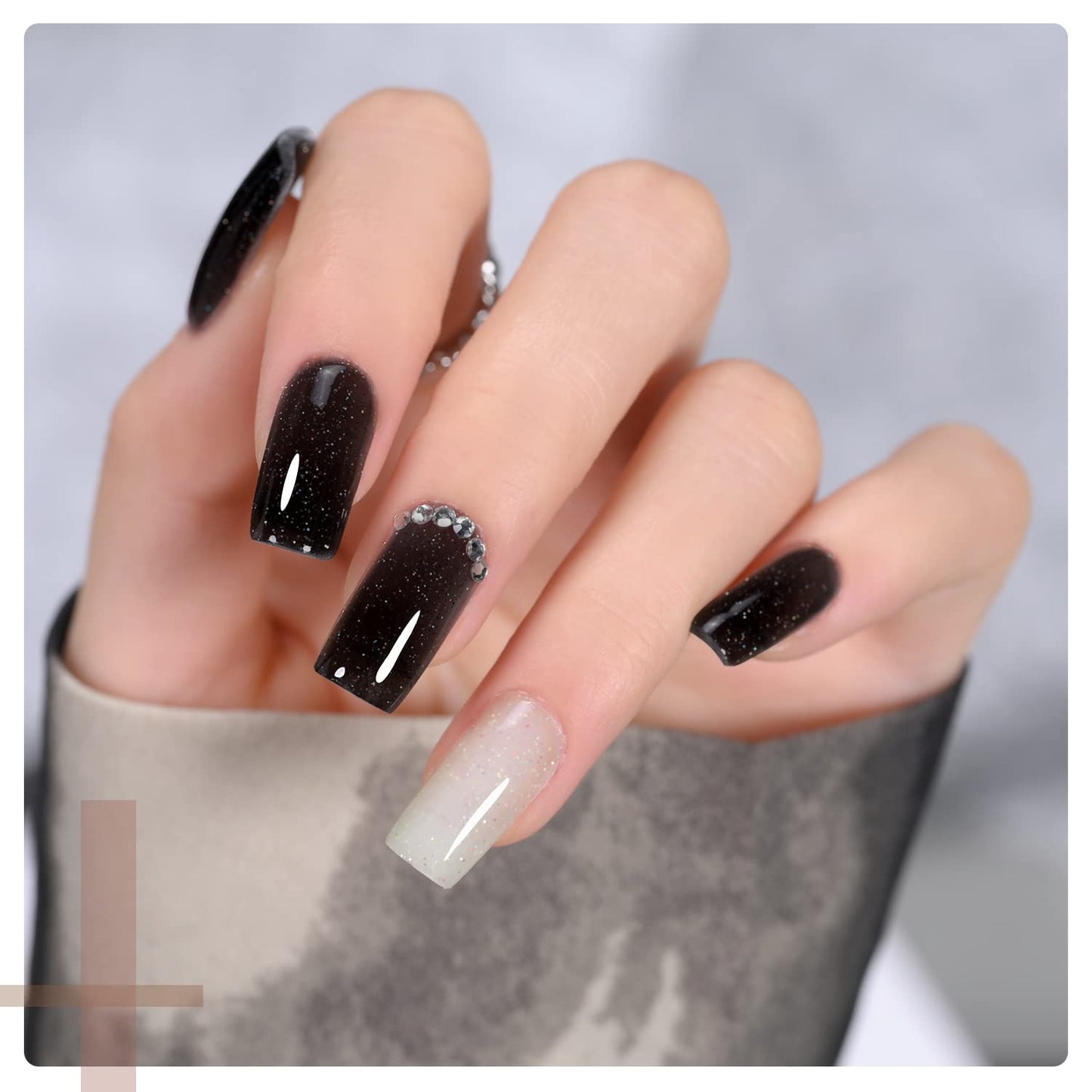 GAOY Poly Gel Nail Kit with U V Light Starter Kit, 6 Pcs Builder Gel Nail Extension Kit for Beginners with Everything Nail Art DIY