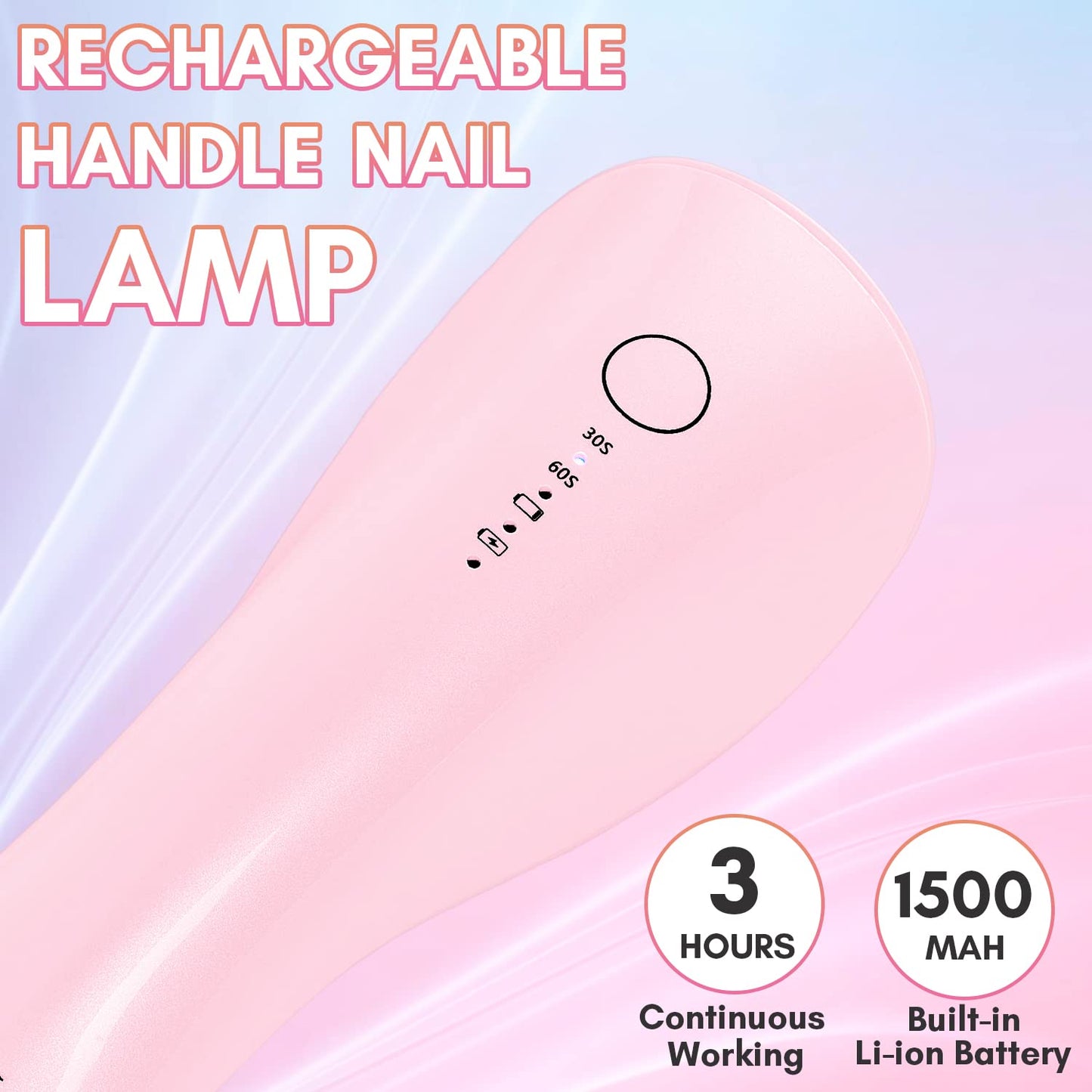 Makartt UV Nail Lamp: Mini UV Light for Gel Nails Polish Luminoza 10W Rechargeable LED Nail Light Nail Dryer with 4 Timers & Auto Sensor, Fast Curing Goosenecks UV Lamp for Home Nail DIY Manicure