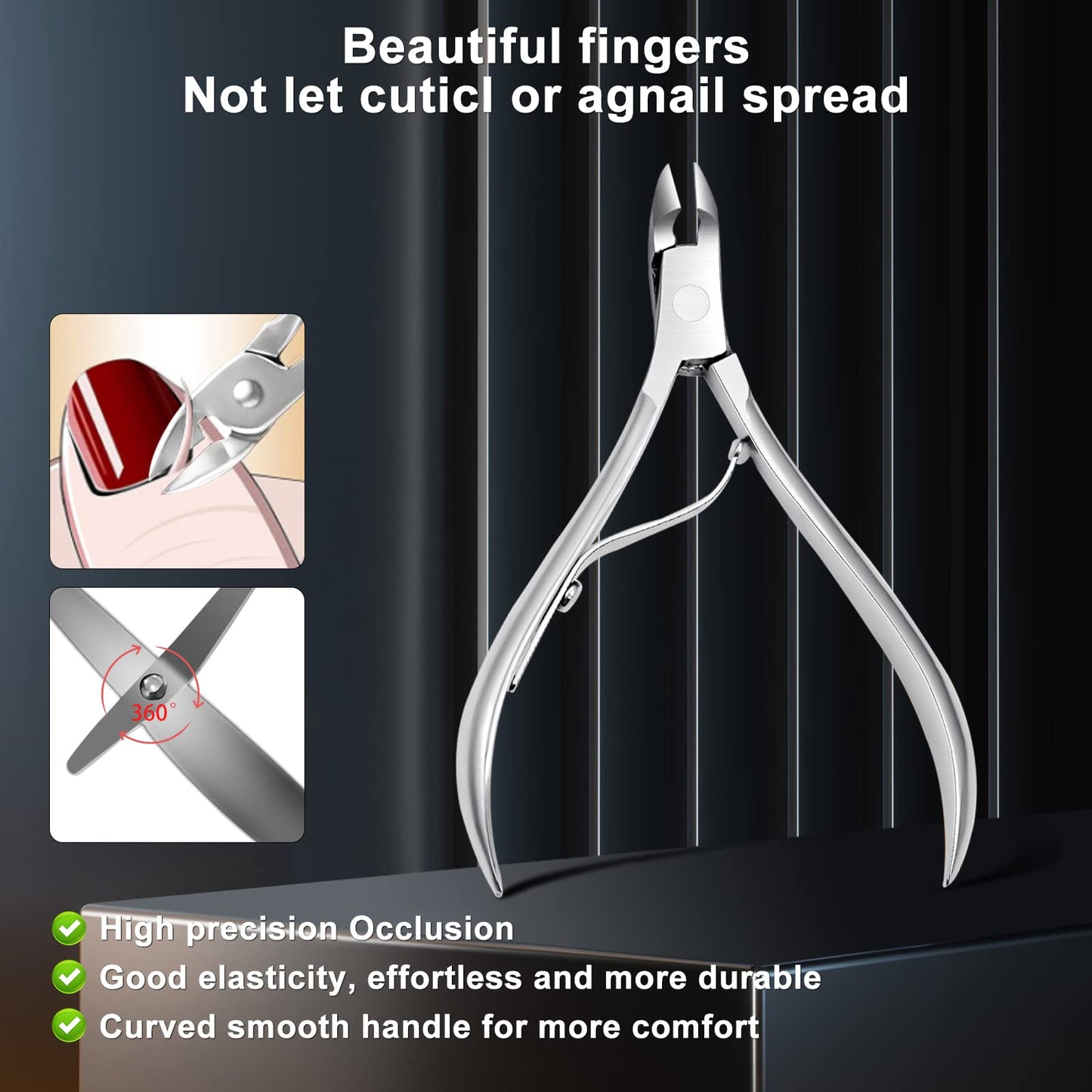 Manicure Set Personal Care Mens Grooming Kit, 30 In 1 Professional Manicure Kit Pedicure Kit, Nail Clippers for Men and Beauty Tool Portable Set, with Luxurious Travel Case (Black)