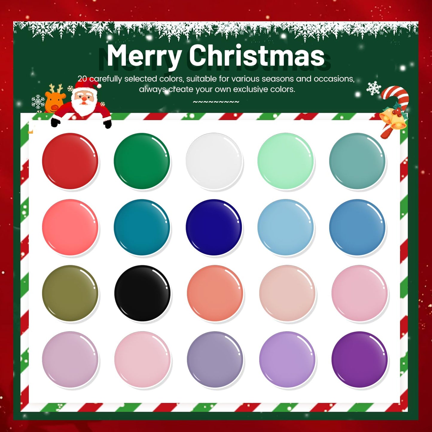 JODSONE Gel Nail Polish Kit with U V Light 32 Colors Gel Polish Nail Kit Soak Off Gel Nail Set Manicure Tools Nail Gel Kit Gifts for Women