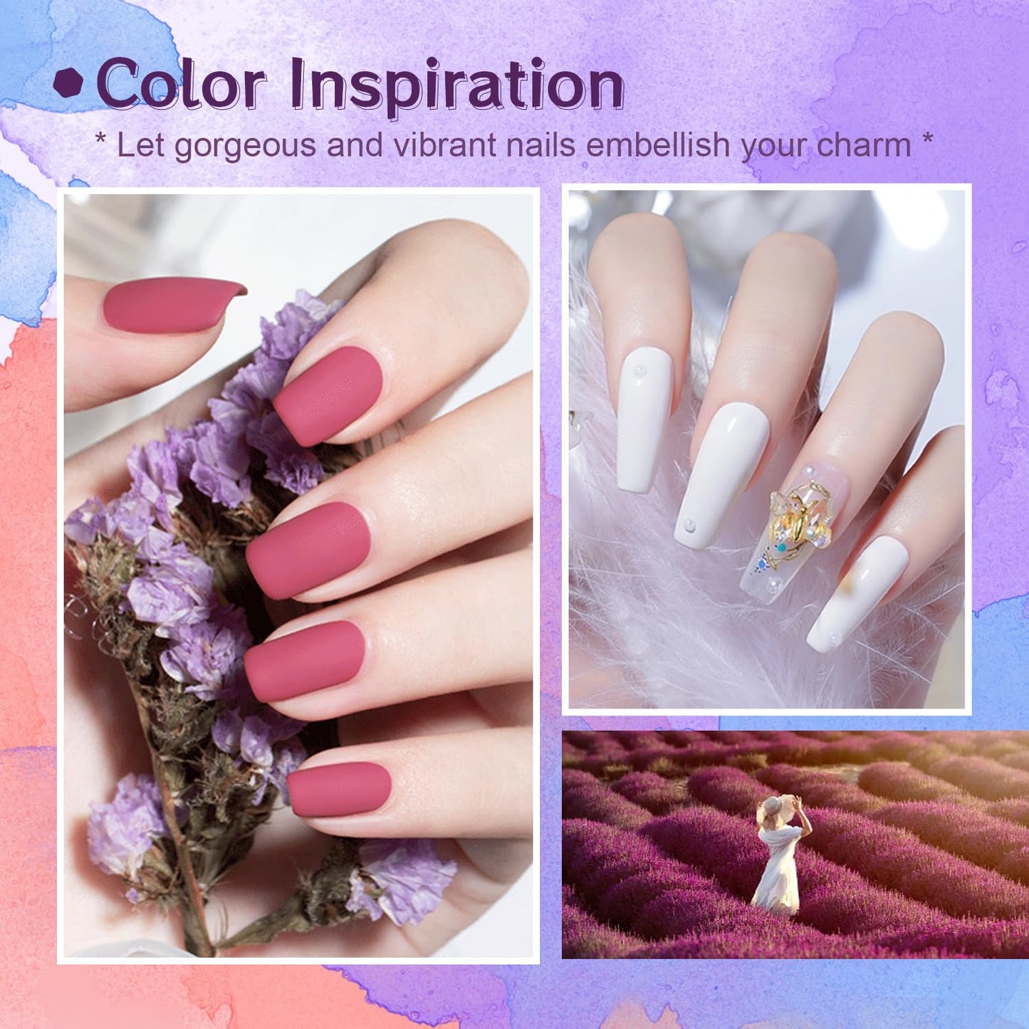 JODSONE Gel Nail Polish Kit with U V Light 32 Colors Gel Polish Nail Kit Soak Off Gel Nail Set Manicure Tools Nail Gel Kit Gifts for Women
