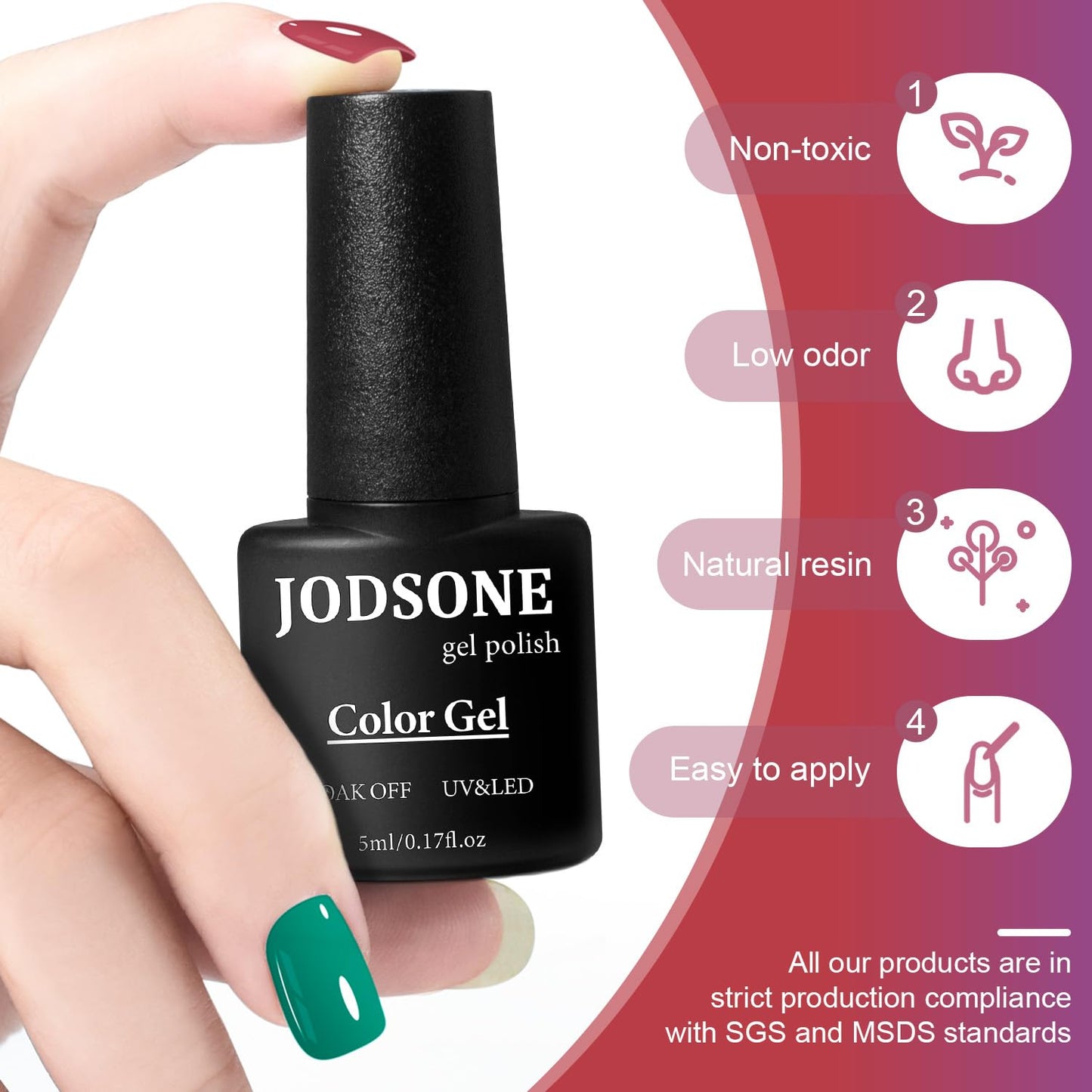 JODSONE Gel Nail Polish Kit with U V Light 32 Colors Gel Polish Nail Kit Soak Off Gel Nail Set Manicure Tools Nail Gel Kit Gifts for Women
