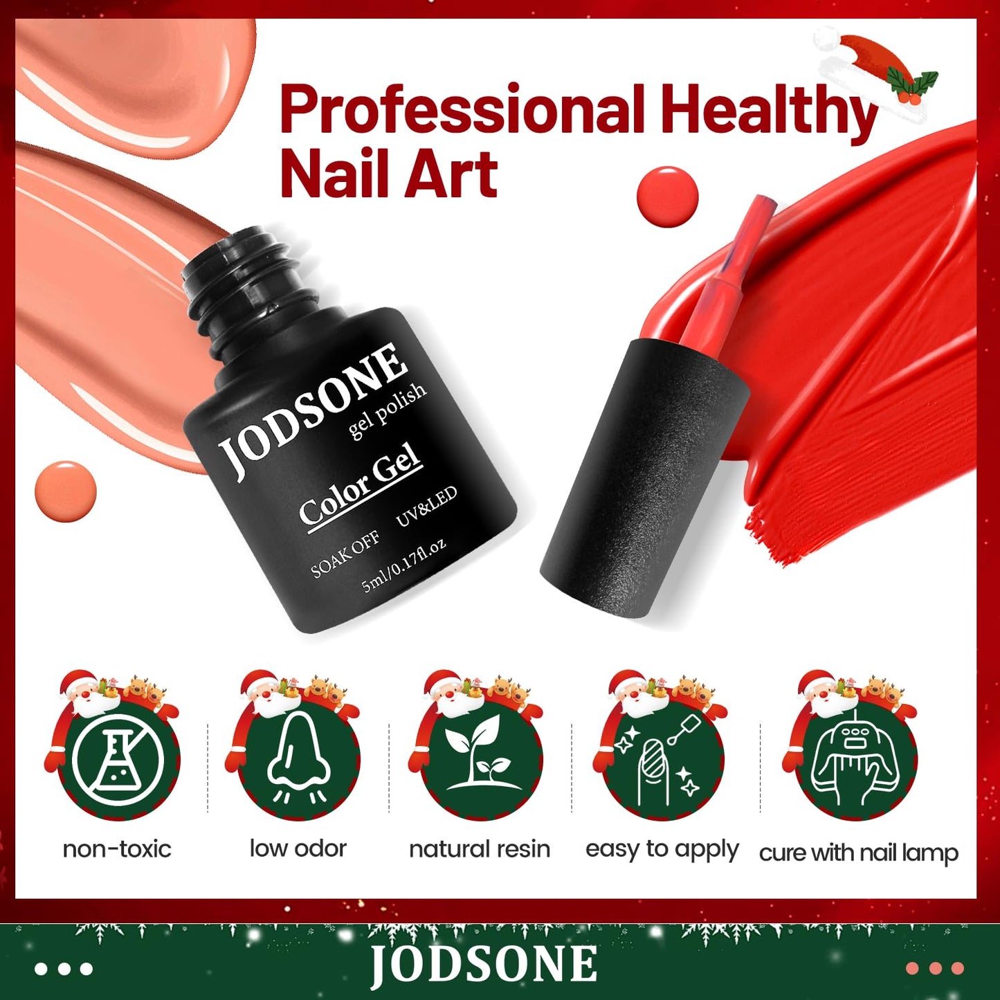 JODSONE Gel Nail Polish Kit with U V Light 32 Colors Gel Polish Nail Kit Soak Off Gel Nail Set Manicure Tools Nail Gel Kit Gifts for Women