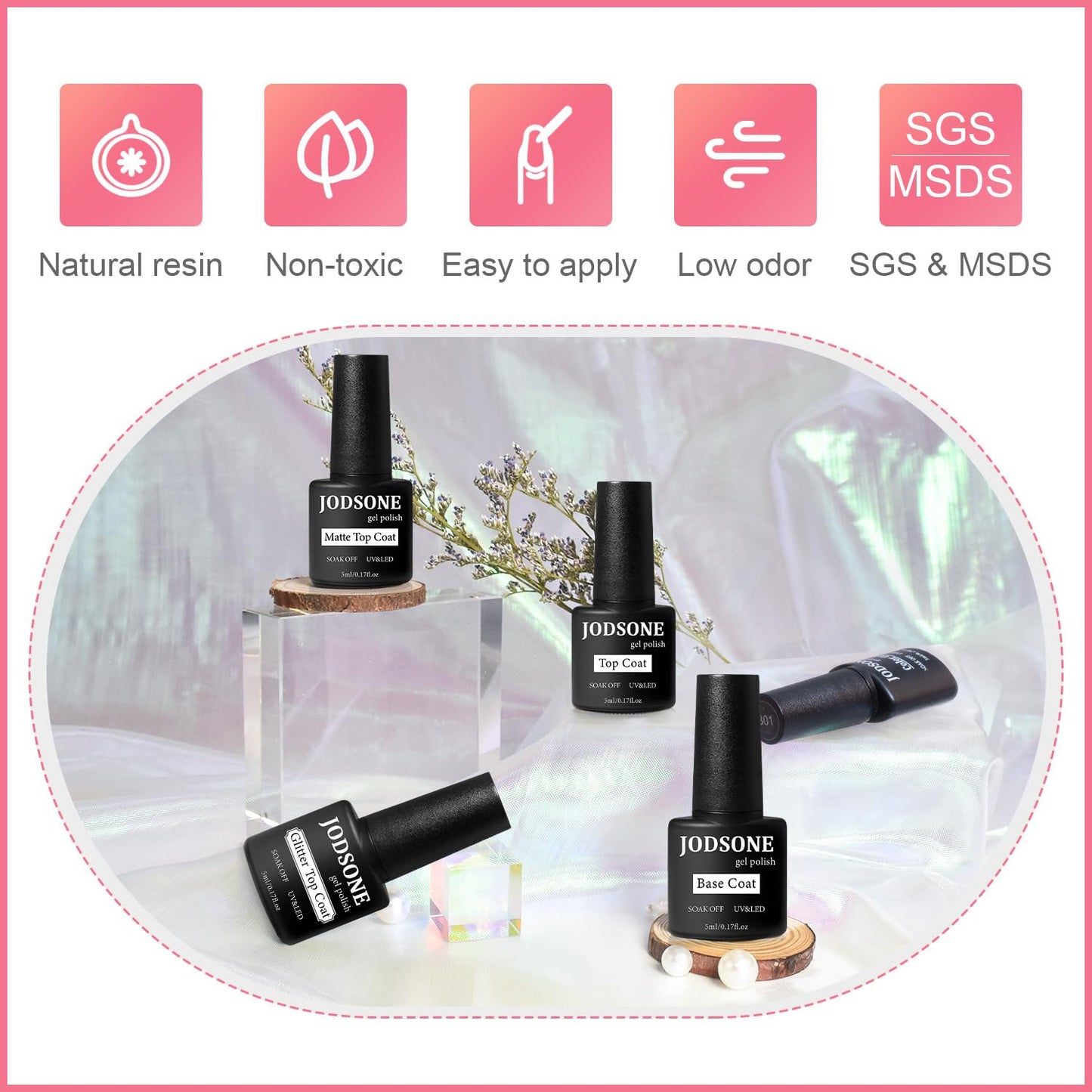 JODSONE Gel Nail Polish Kit with U V Light 32 Colors Gel Polish Nail Kit Soak Off Gel Nail Set Manicure Tools Nail Gel Kit Gifts for Women