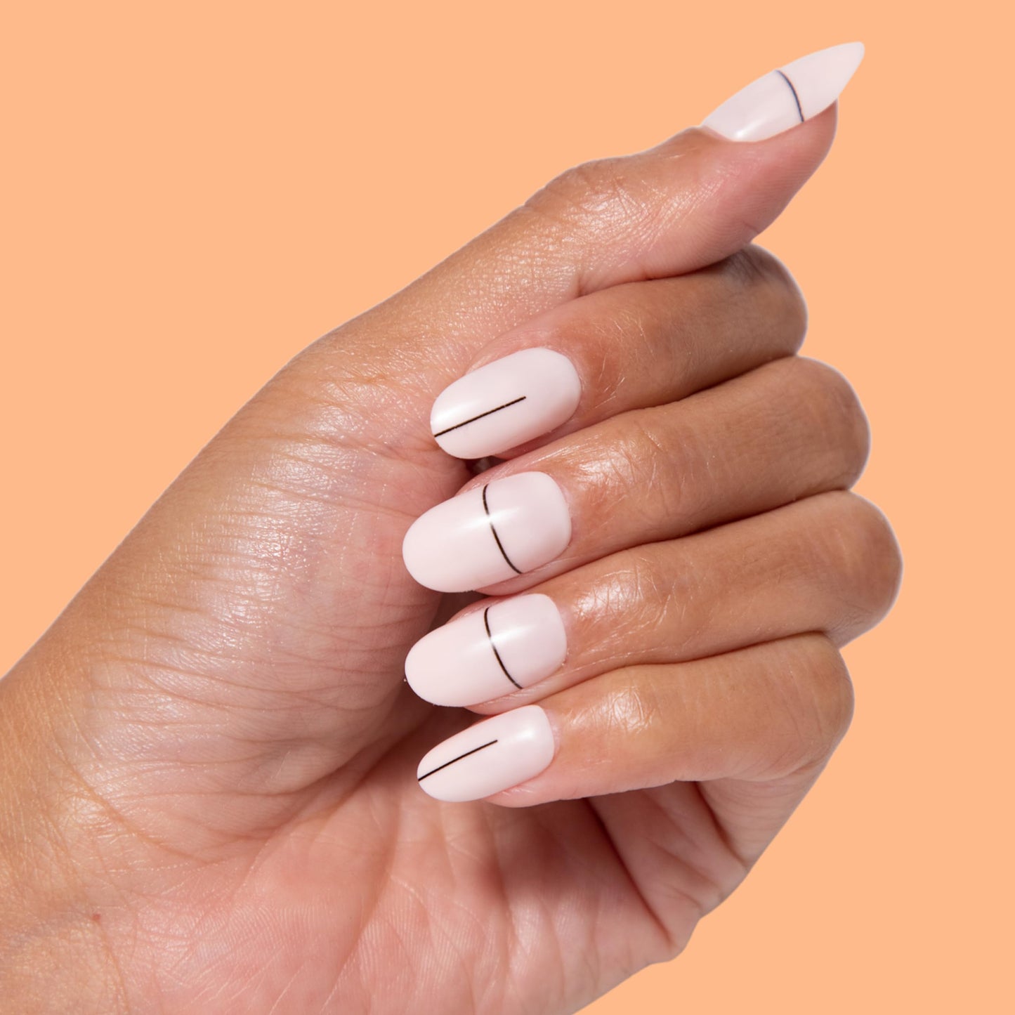 Chillhouse Chill Tips Signatures Press On Nails Kit, Going to the Barre - 24 Nail Shapes & Sizes, Dual-Sided Buffer & File, Cuticle Stick & Glue - Long-Lasting Nail Art Manicures