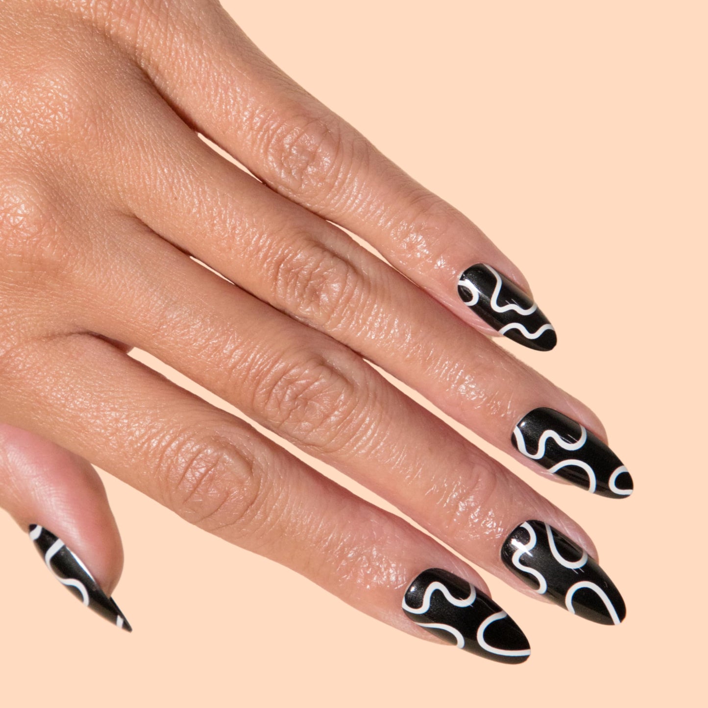 Chillhouse Chill Tips Signatures Press On Nails Kit, Going to the Barre - 24 Nail Shapes & Sizes, Dual-Sided Buffer & File, Cuticle Stick & Glue - Long-Lasting Nail Art Manicures